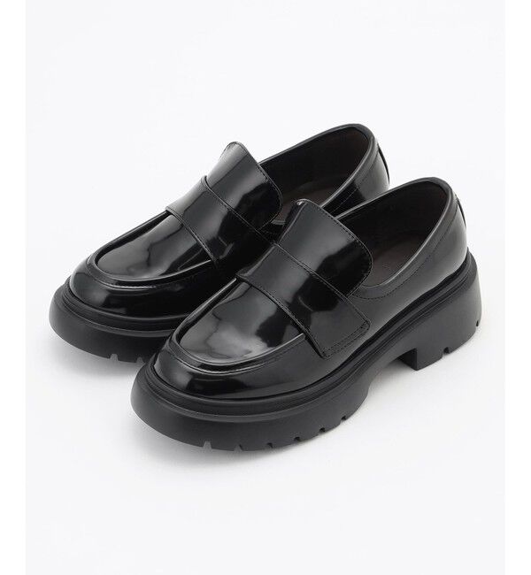 組曲「【加藤ローサさん着用】ボリュームスタッズローファー」|ビジネス・ドレスシューズ|ブラック系