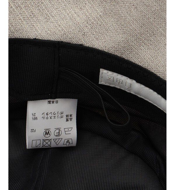 自由区「【洗える】フェイクリネンワイドブリム ハット」|キャップ・キャスケット|