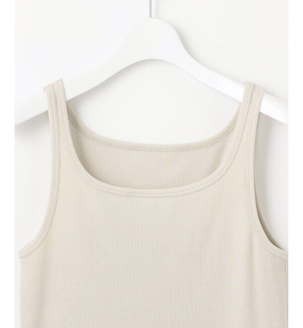 自由区「【洗える】ソフトリブ タンクトップ」|タンクトップ|