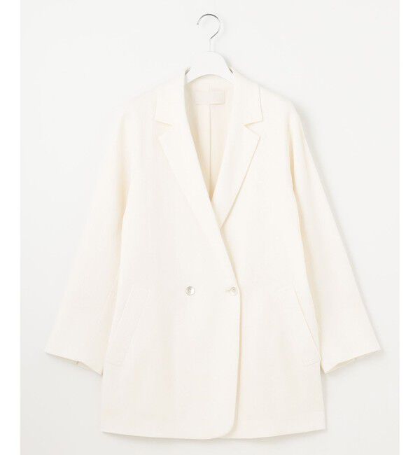 自由区「【洗える】ライトネップツイルジャケット コート」|テーラードジャケット|