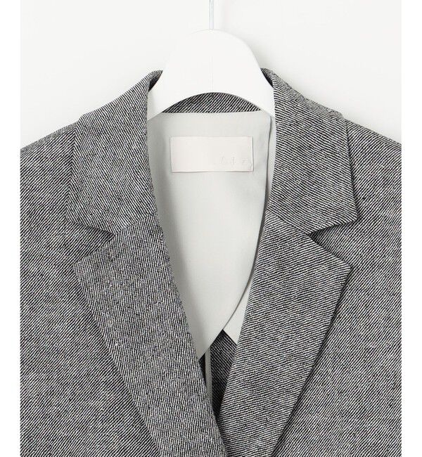 自由区「【洗える】ライトネップツイルジャケット コート」|テーラードジャケット|