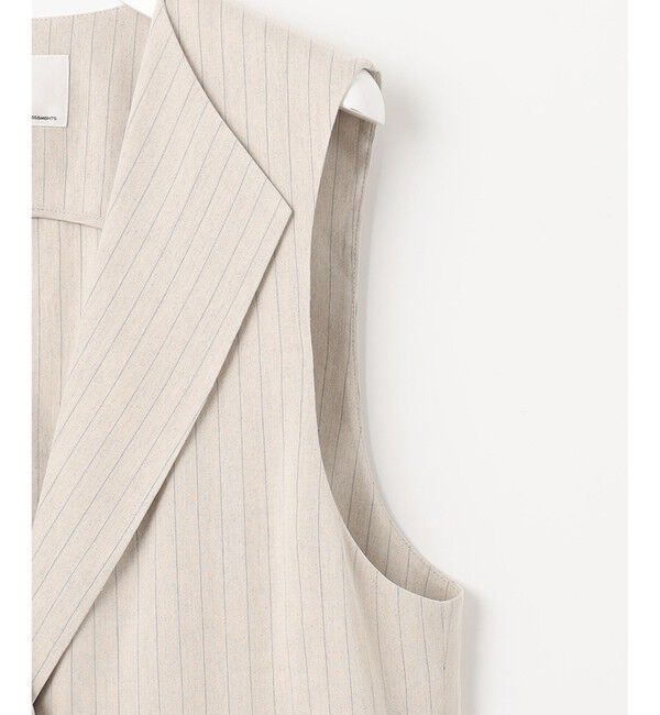 23区「【CLASSY.6月号掲載/洗える】リネンレーヨンストレッチ ジレ」|その他|