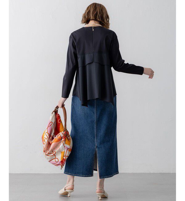 23区「【洗える】ライトクロスビスチェコンビ ジャージー カットソー」|Tシャツ・カットソー|