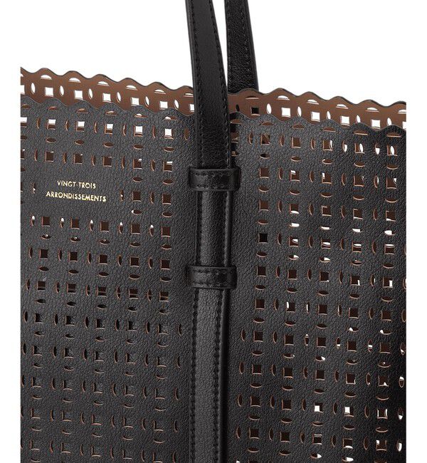 23区「フェイクレザー カットアウト トートバッグ」|トートバッグ|