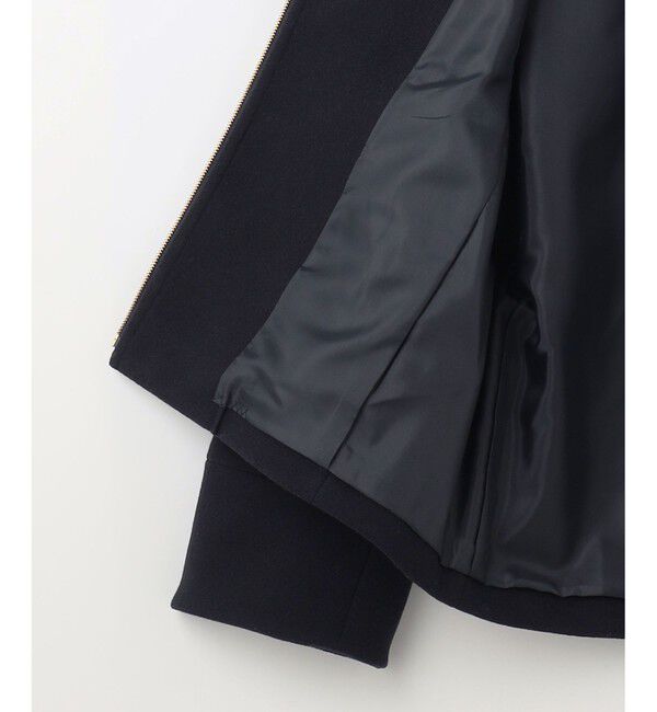 any SiS「ウールライクドルマンショート コート」|ノーカラーコート|