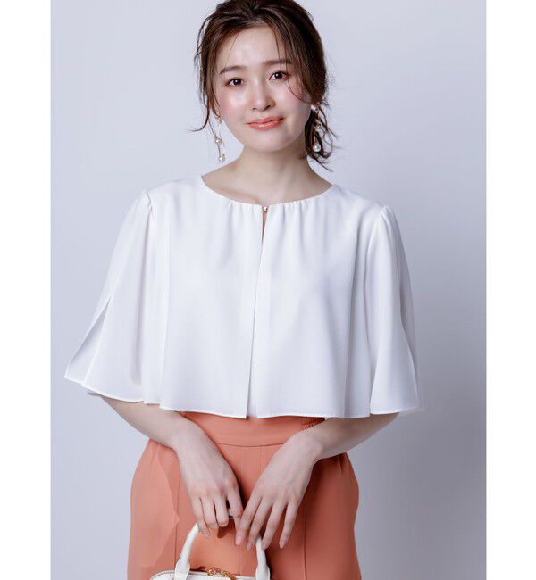 ANY SIS「【洗える】ケープフレアスリーブ ブラウス」|シャツ・ブラウス|オフ