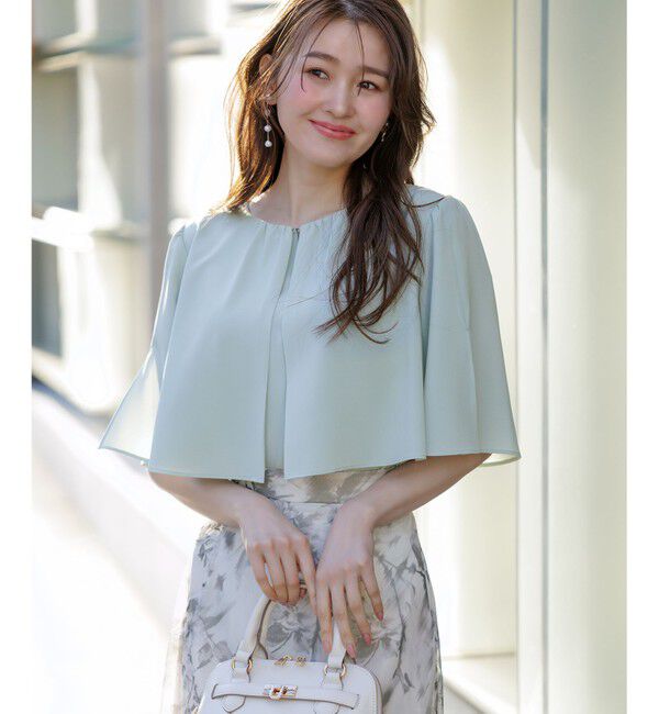 ANY SIS「【洗える】ケープフレアスリーブ ブラウス」|シャツ・ブラウス|ミント