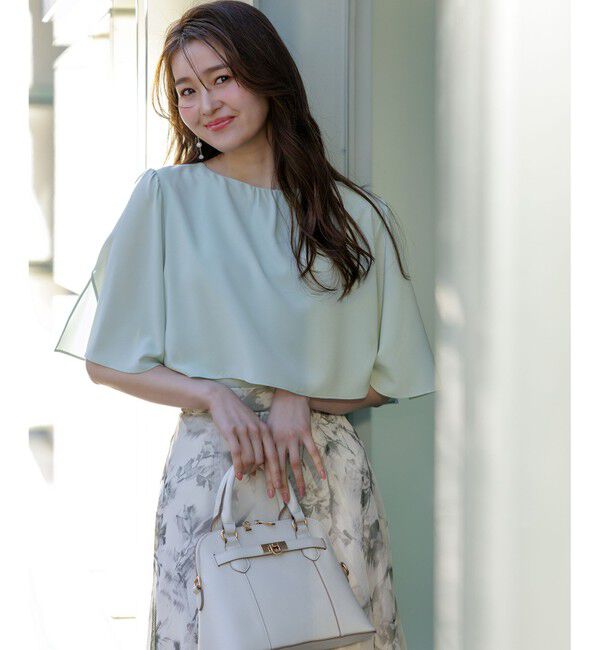 ANY SIS「【洗える】ケープフレアスリーブ ブラウス」|シャツ・ブラウス|