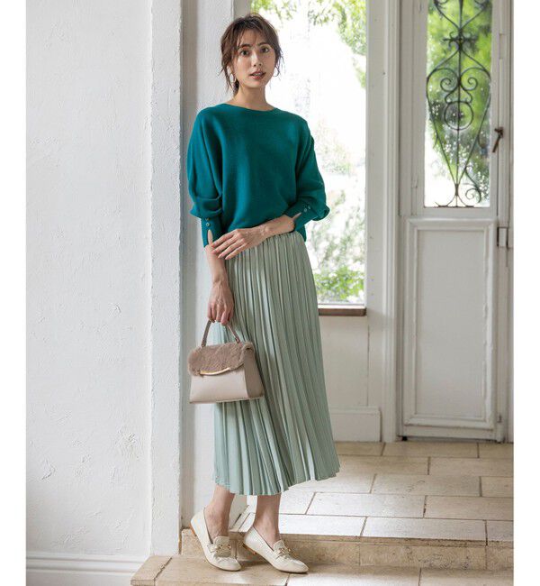 ANY SIS「【2SET】ボリューム ニット&times;プリーツ スカート セット」|スーツ|