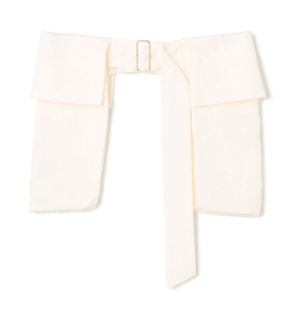 BEIGE,「【洗える】BERNARD / リネンワイドポケット付きラップベルト」|ベルト|