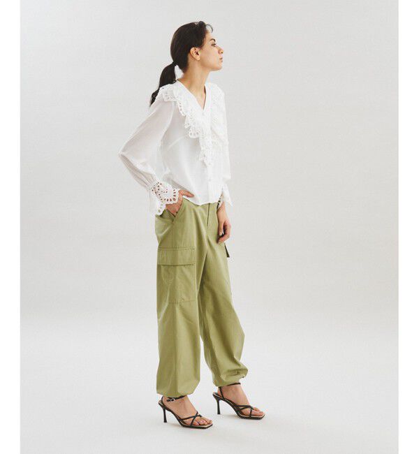  「フリルジョーゼットブラウス」|シャツ・ブラウス|