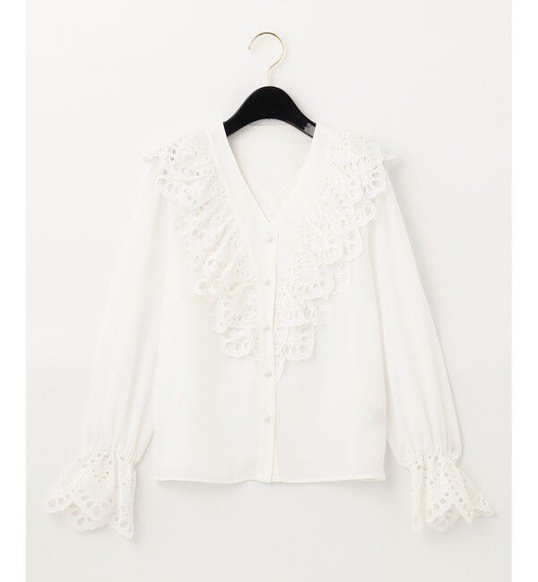  「フリルジョーゼットブラウス」|シャツ・ブラウス|