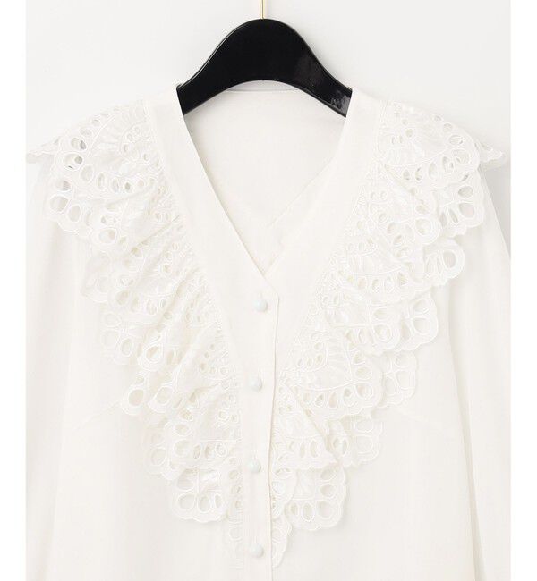  「フリルジョーゼットブラウス」|シャツ・ブラウス|