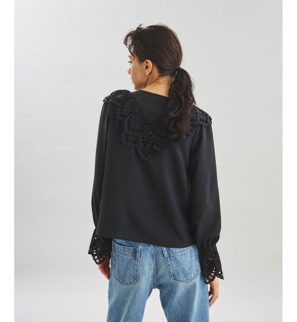  「フリルジョーゼットブラウス」|シャツ・ブラウス|