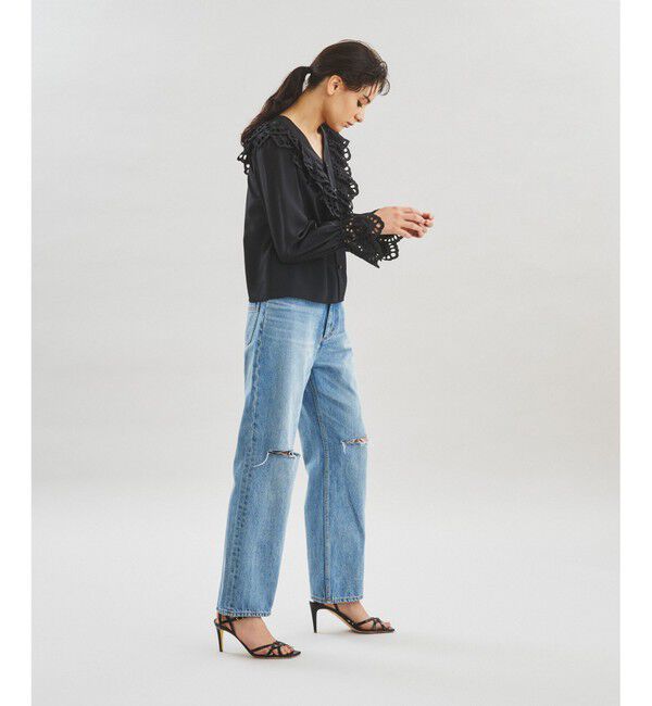  「フリルジョーゼットブラウス」|シャツ・ブラウス|