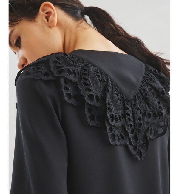  「フリルジョーゼットブラウス」|シャツ・ブラウス|