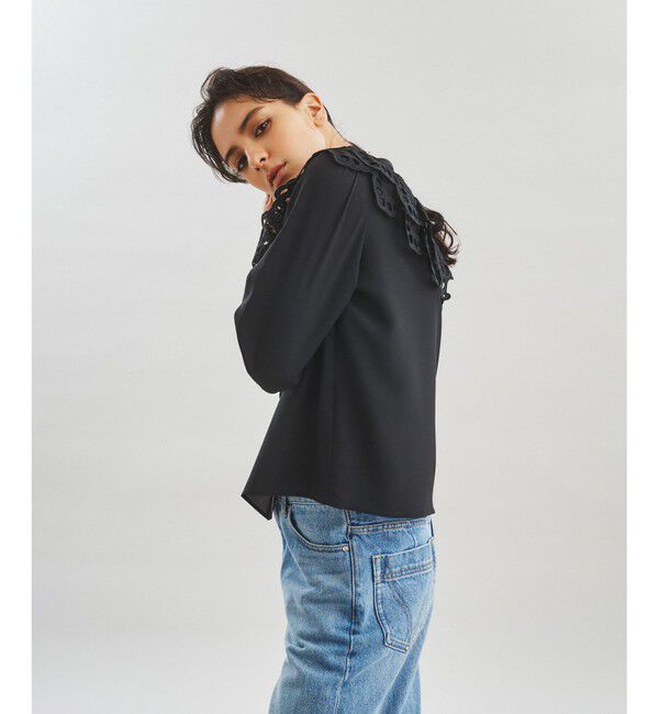  「フリルジョーゼットブラウス」|シャツ・ブラウス|