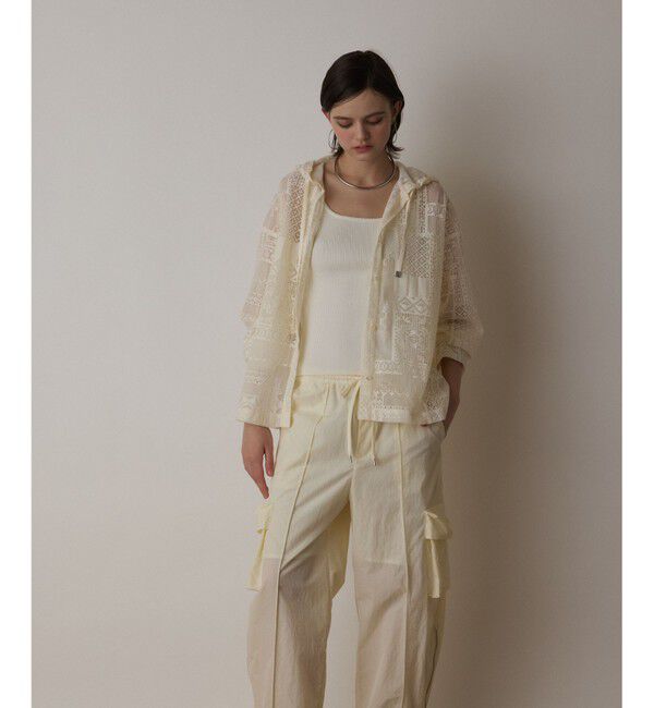 GRACE CONTINENTAL「キカレースフード付トップ」|シャツ・ブラウス|