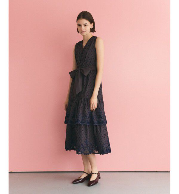 Grace Class「カットワークembドレス」|ワンピース|