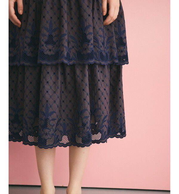 Grace Class「カットワークembドレス」|ワンピース|