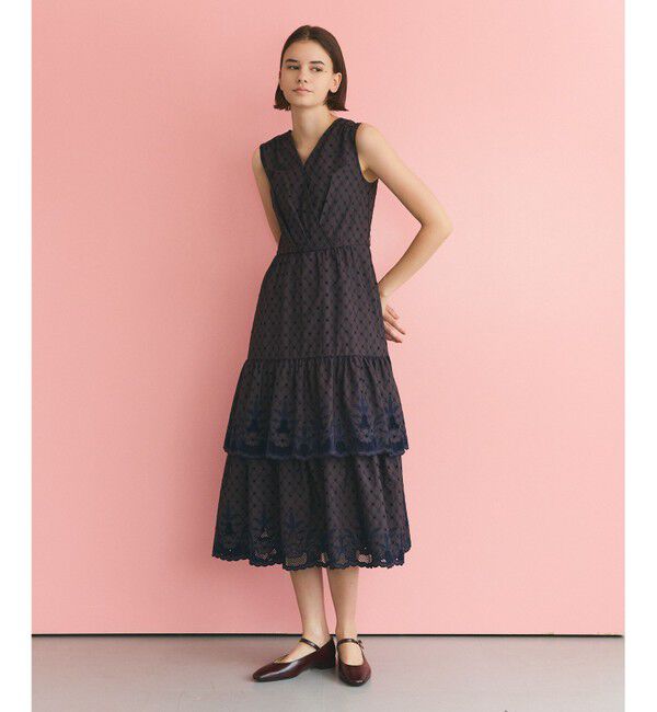 Grace Class「カットワークembドレス」|ワンピース|