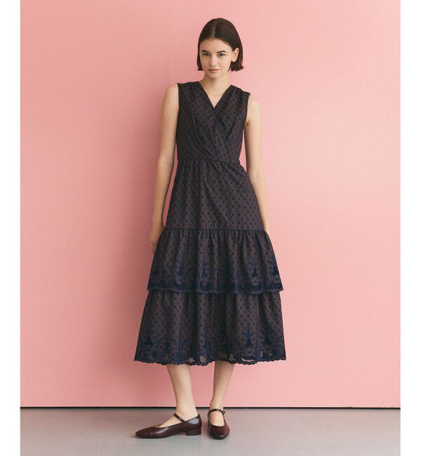 Grace Class「カットワークembドレス」|ワンピース|