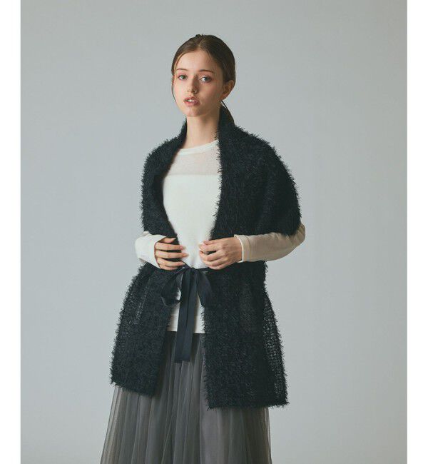 Grace Class「フェザーチュールストール」|ストール|ブラック