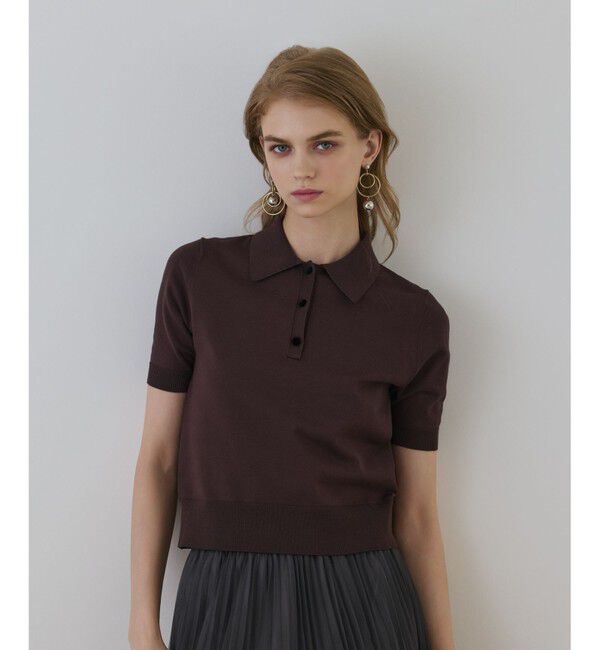 Diagram「バイカラーポロニットトップ」|その他|ﾀﾞｰｸﾌﾞ