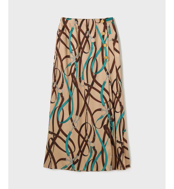 Grace Class「ベルトプリントアシメプリーツスカート」|スカート|