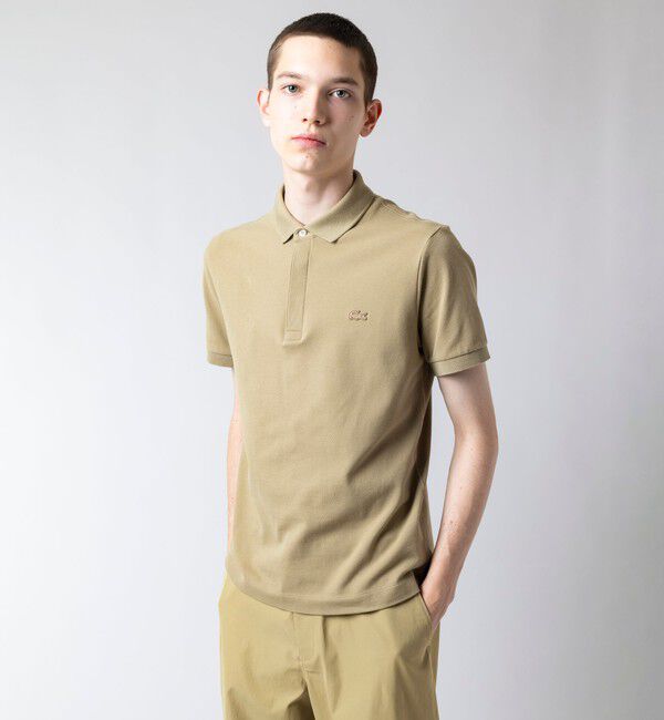 LACOSTE「『Le Paris Polo』レギュラーフィット　パリポロ 比翼ポロシャツ」|ポロシャツ|ベージュ
