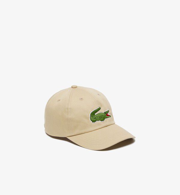 LACOSTE「オーバーサイズワニロゴステッチキャップ」|キャップ・キャスケット|