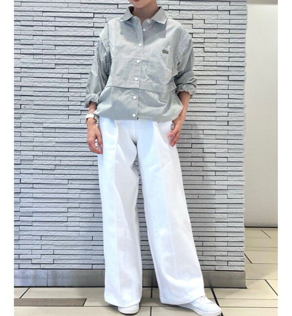 LACOSTE「4WAYデザイン ボリュームスリーブ ロングシャツ」|シャツ・ブラウス|