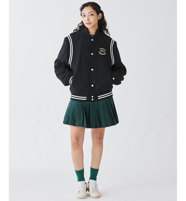 LACOSTE「ウールバーシティジャケット / ウールスタジャン 中綿ブルゾン」|ブルゾン・スタジャン|