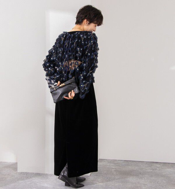 NOLLEY'S「《セットアップ対応》ウォッシャブルチュール刺繍2WAYブラウス」|シャツ・ブラウス|