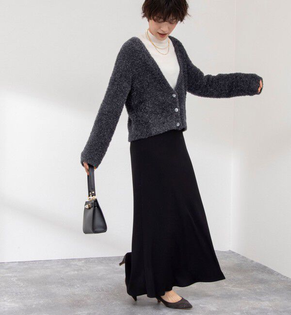 NOLLEY'S sophi「【追加】《オールシーズン対応》ウォッシャブルマットサテンナロースカート」|スカート|