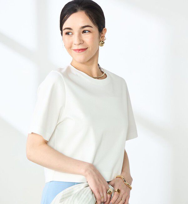 NOLLEY'S sophi「W&W ショート丈Tシャツ」|Tシャツ・カットソー|