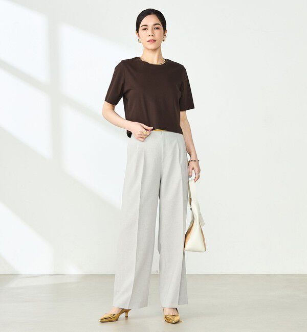 NOLLEY'S sophi「W&W ショート丈Tシャツ」|Tシャツ・カットソー|