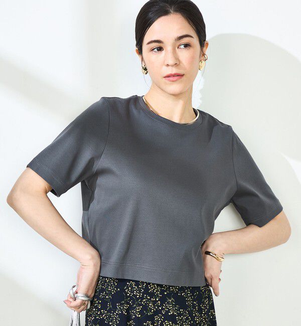 NOLLEY'S sophi「W&W ショート丈Tシャツ」|Tシャツ・カットソー|