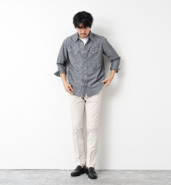 NOLLEY'S goodman「《ビジカジ対応》綿麻COOLMAX スリムフィットパンツ 25SS」|チノ|