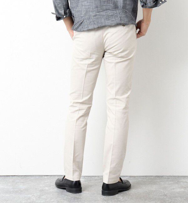 NOLLEY'S goodman「《ビジカジ対応》綿麻COOLMAX スリムフィットパンツ 25SS」|チノ|