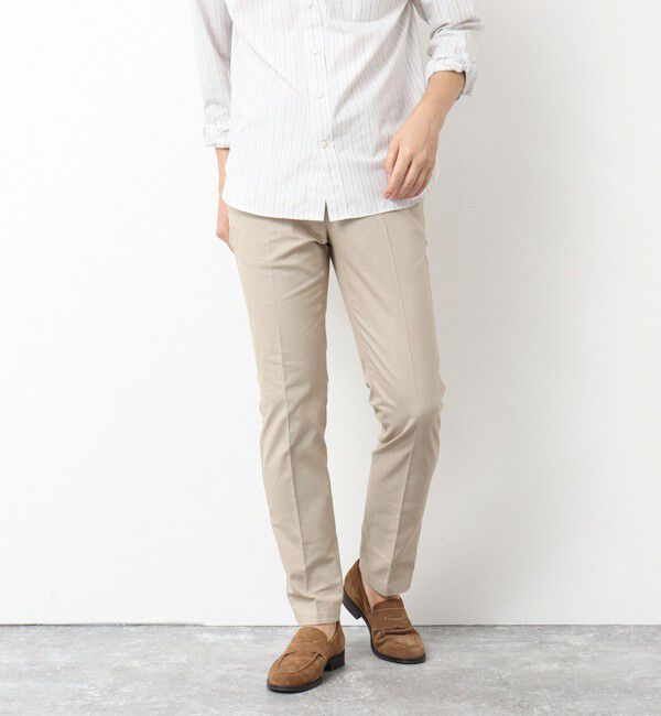 NOLLEY'S goodman「《ビジカジ対応》綿麻COOLMAX スリムフィットパンツ 25SS」|チノ|