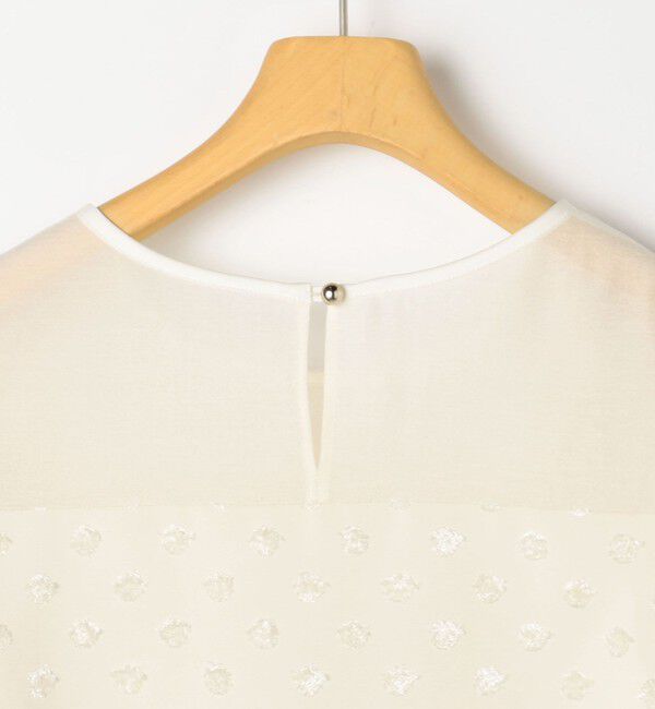 NOLLEY'S sophi「ドットジャガードバルーンスリーブブラウス」|シャツ・ブラウス|