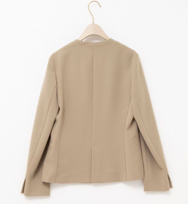 NOLLEY'S sophi「《セットアップ対応》ウォッシャブルツイルノーカラージャケット」|ノーカラージャケット|