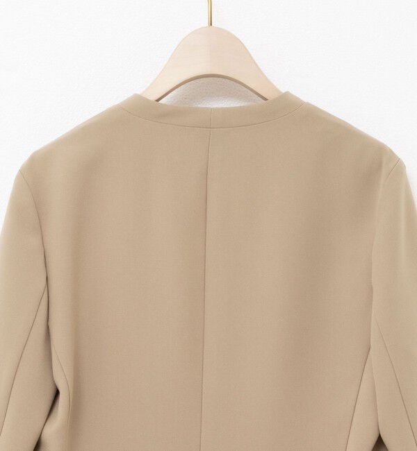 NOLLEY'S sophi「《セットアップ対応》ウォッシャブルツイルノーカラージャケット」|ノーカラージャケット|