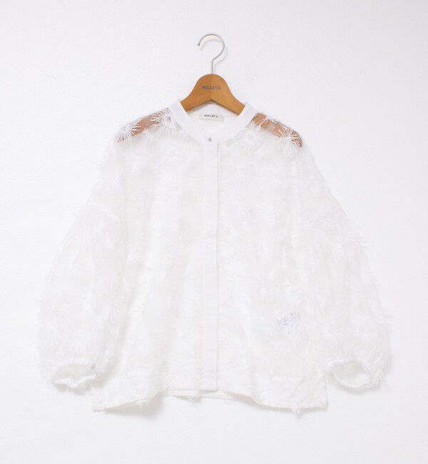 NOLLEY'S「シアーフラワーモチーフブラウス」|シャツ・ブラウス|