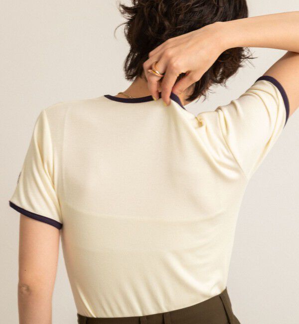 NOLLEY'S「【MAQWEL/マクウェル】リンガーリブ半袖Tシャツ」|Tシャツ・カットソー|