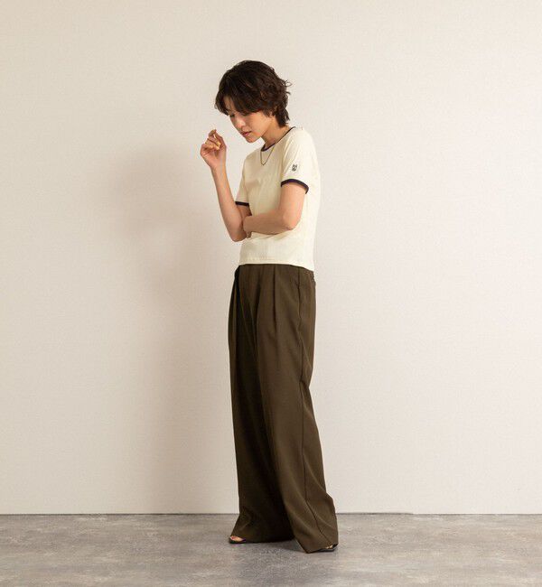 NOLLEY'S「【MAQWEL/マクウェル】リンガーリブ半袖Tシャツ」|Tシャツ・カットソー|