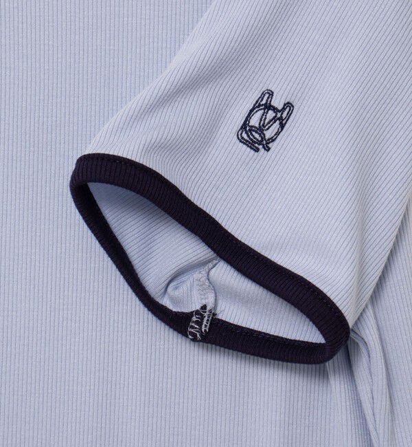 NOLLEY'S「【MAQWEL/マクウェル】リンガーリブ半袖Tシャツ」|Tシャツ・カットソー|