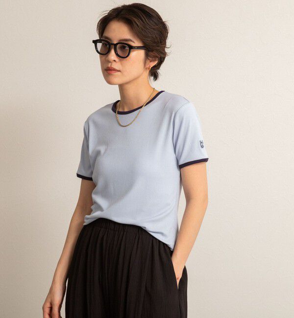 NOLLEY'S「【MAQWEL/マクウェル】リンガーリブ半袖Tシャツ」|Tシャツ・カットソー|