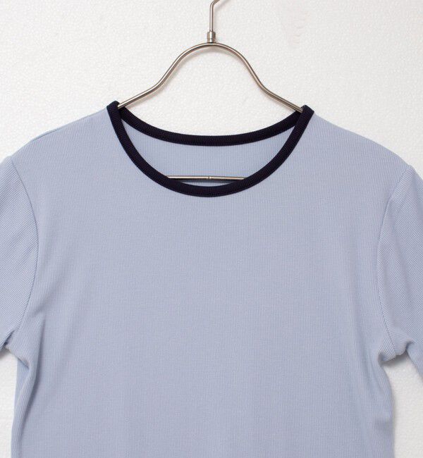 NOLLEY'S「【MAQWEL/マクウェル】リンガーリブ半袖Tシャツ」|Tシャツ・カットソー|